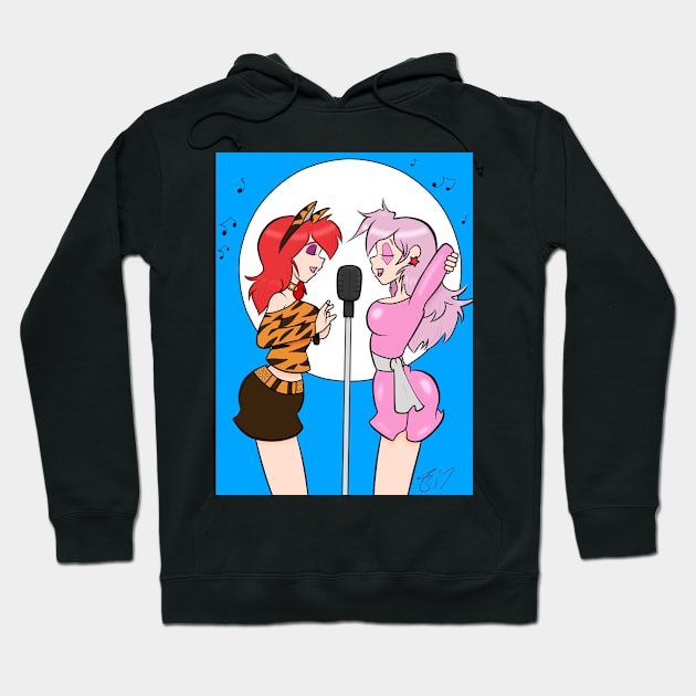 Cartoon Duet (Close Up) Hoodie by Spawnfyre